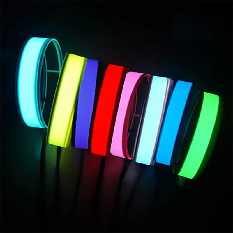 Colorful Waterproof LED Strips Flexible Electroluminescent Tape EL Light tape