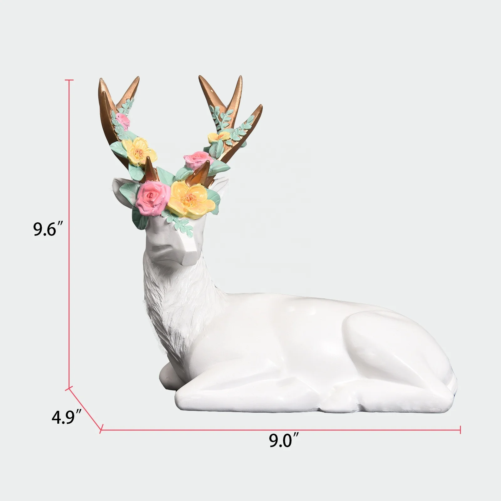 Creative living room TV cabinet home decorations animal deer sculpture resin crafts statue elk ornaments