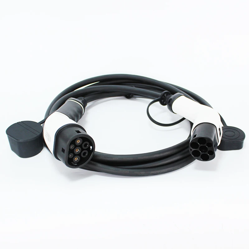 Manufacturers wholesale ev charger cable 5m IEC62196 ev charger plug portable type 2 to type 2 ev charging cable 32a