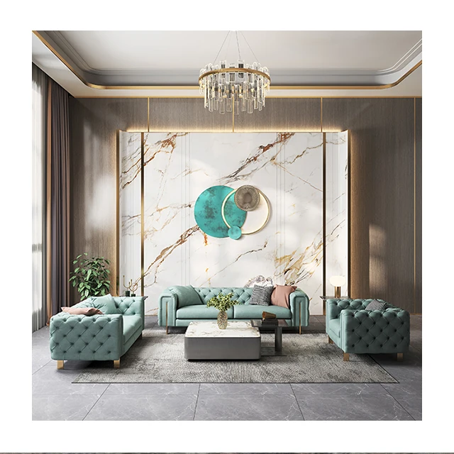 3 2 1 Italian Designer Reception Furniture Sofa Home Furniture Luxury Royal Bedroom Furniture Set Design Sofa