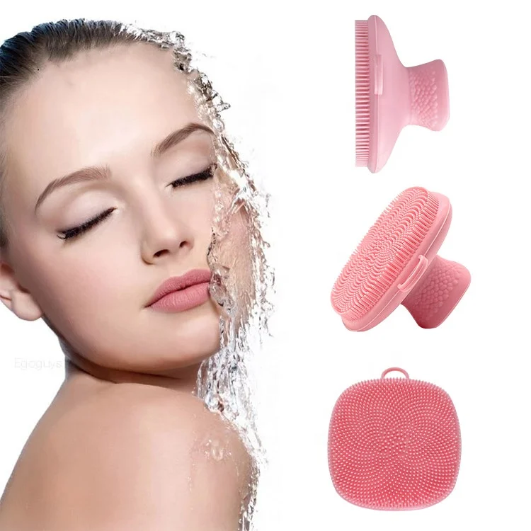 Custom Cleansing Face Scrubber Brushes Washing Massage Silicone Scrubber Face Exfoliating Wash Brush