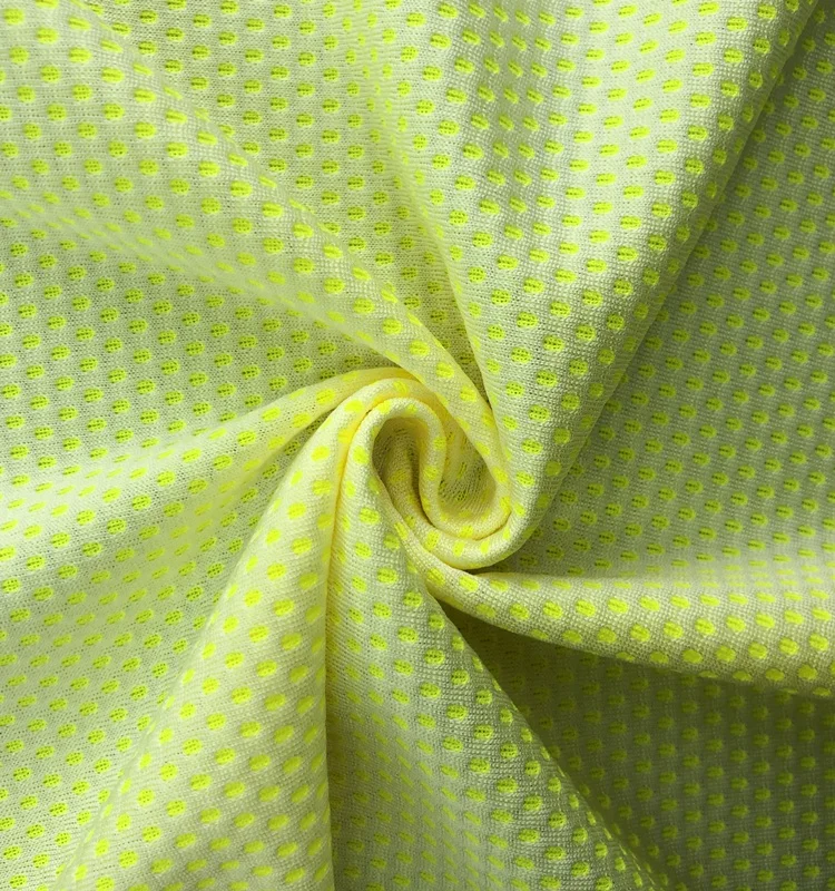 js023 Soft Quick-dry fabric for clothing 60% polyester 40% wet conduction polyester fiber jacquard fabric