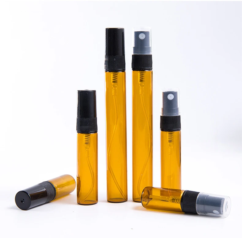 Wholesale 2ml 3ml 5ml 10ml Perfume Travel Pocket Sample Testing Glass Mist Spray Bottle With Logo