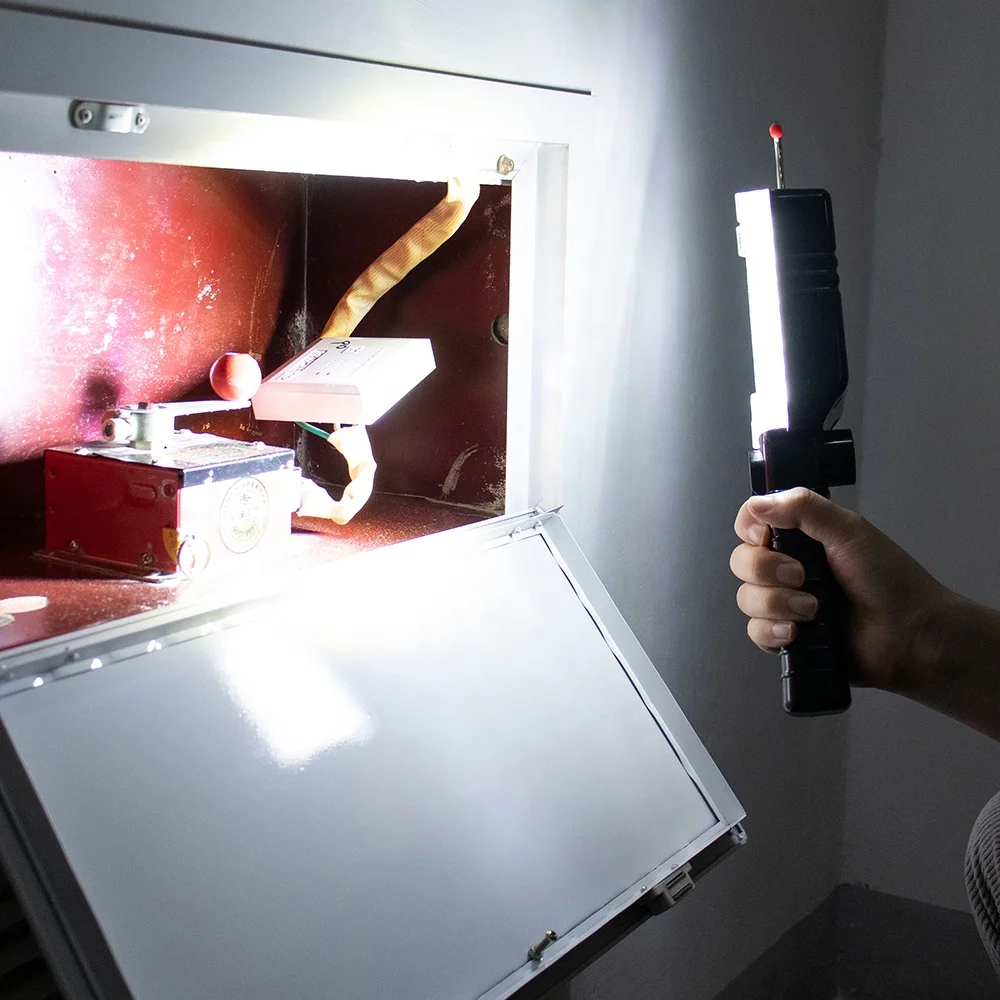 Handheld portable 2000mAh super bright 34 SMD hook magnetic rechargeable LED work light for inspection