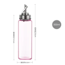 Widely Used Superior Quality Luxury Round High-borosilicate Oil Bottle