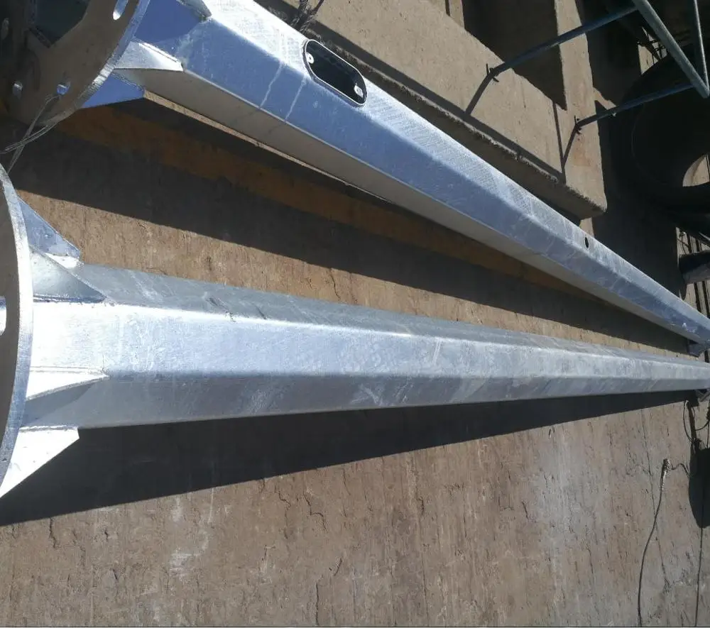 4m 6m 5m 7m 8m 9m 10m hot dip galvanized steel street pole single arm/double arm steel street pole for light China manufacture