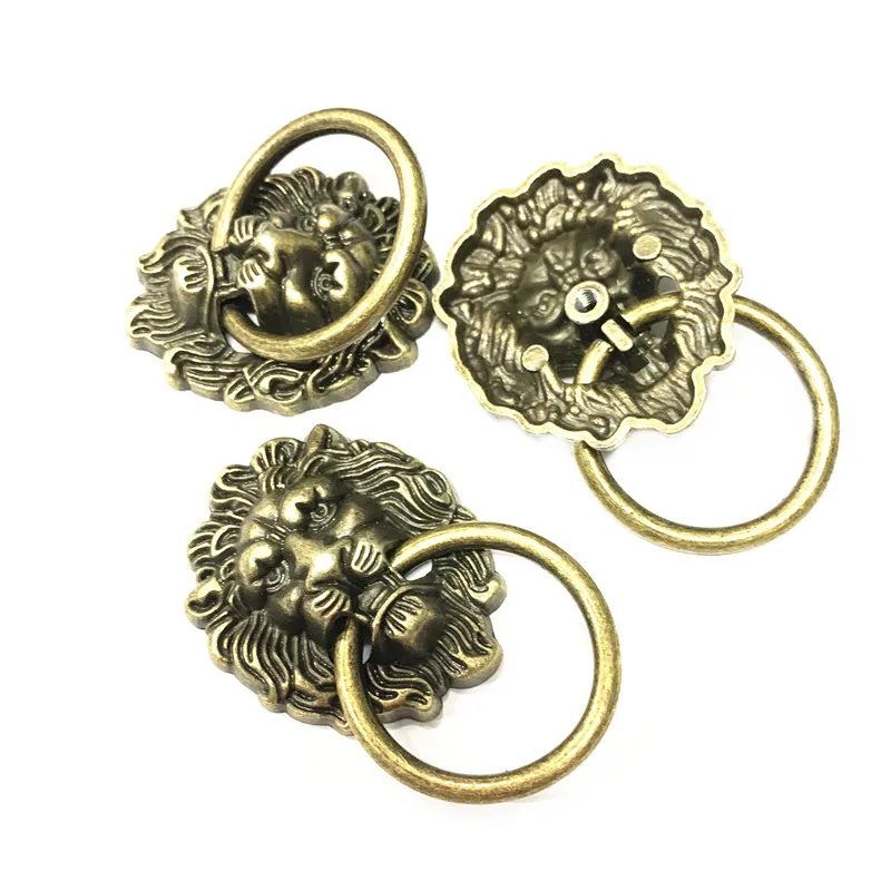 
Antique bronze zinc alloy lion design handle for furniture Cabinet handle 