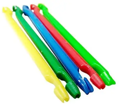 SAMSFX Fishing 10 Pieces x Plastic Multicolor Fishing Hook Disgorgers Detacher Dehooker Hook Removal Tool