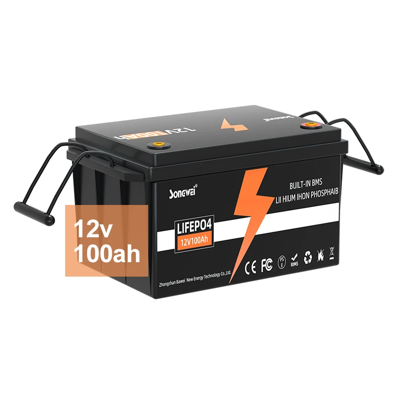 SONGWEI marine charger battery 12 volt lithium battery 200ah 100 ah batteries lifepo4 12v 200ah with bms