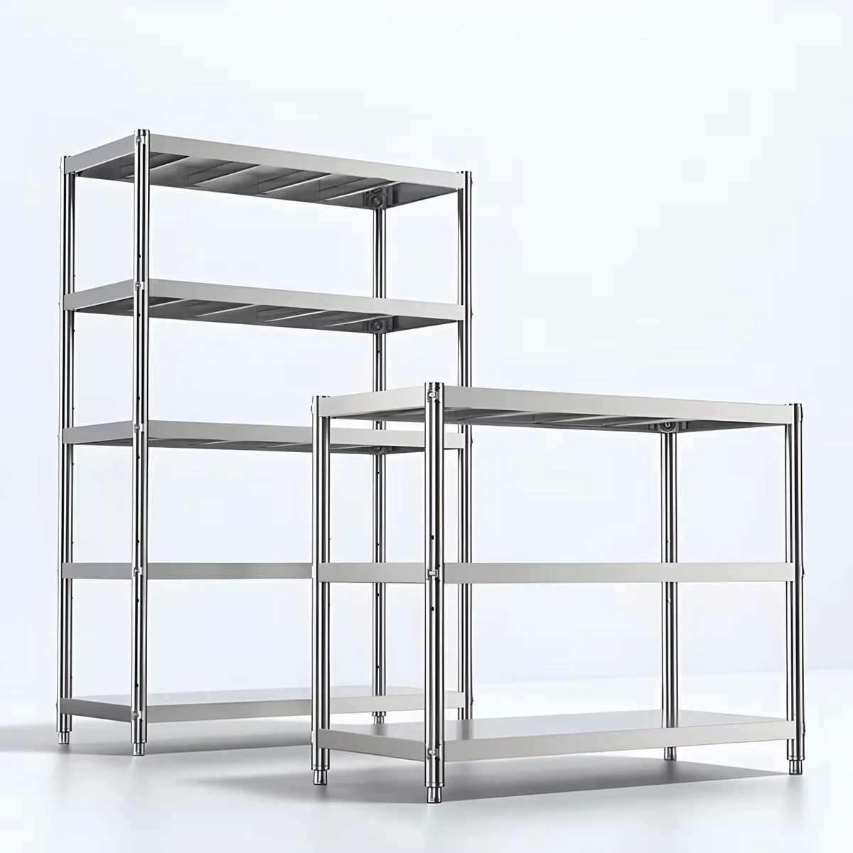 Factory Customized Multi-functional Kitchen Racks Commercial Stainless Steel Work Table Bench Kitchen Storage Shelves