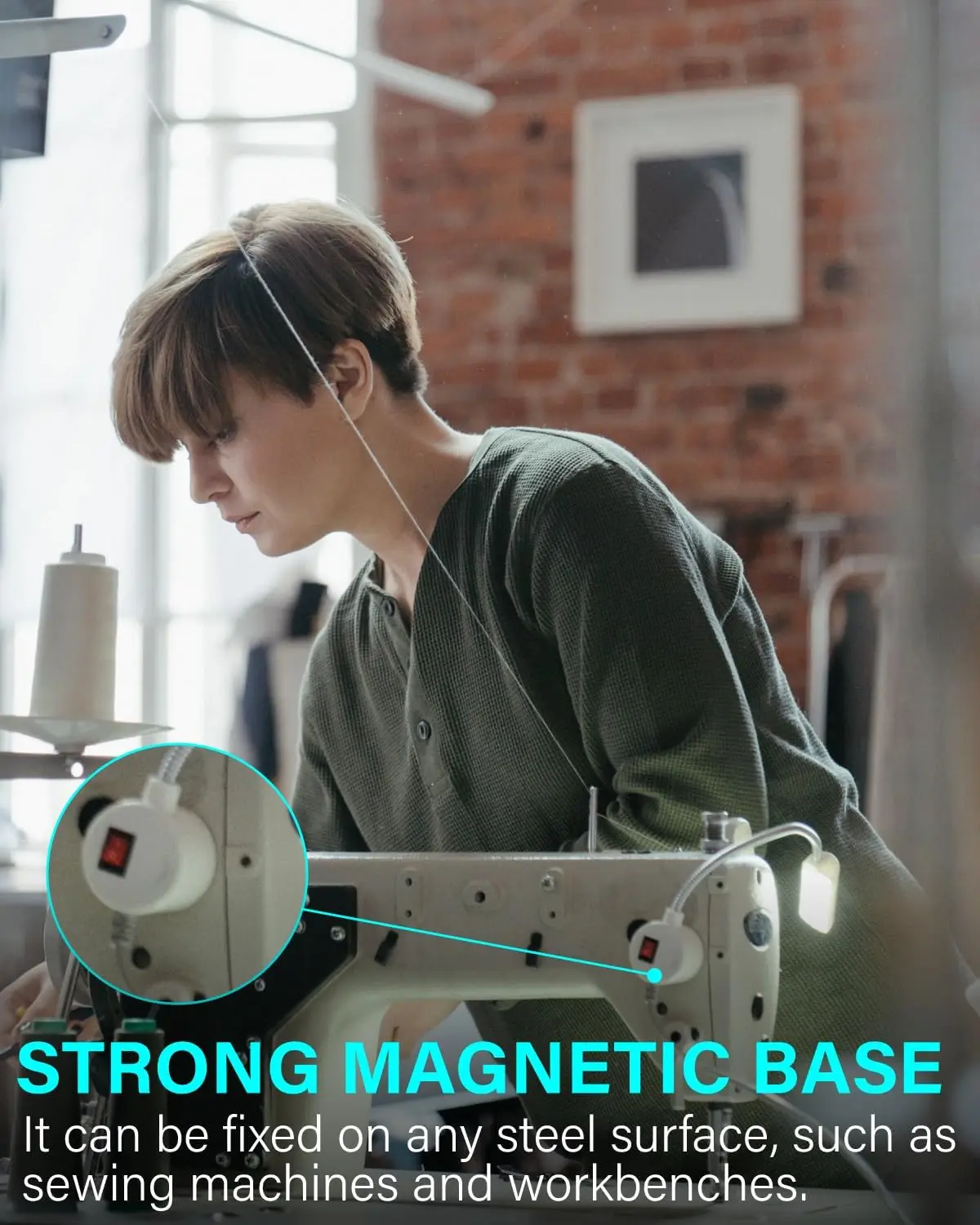 3LEDS 3W led working lamp durable DIP led sewing machine light for machinery