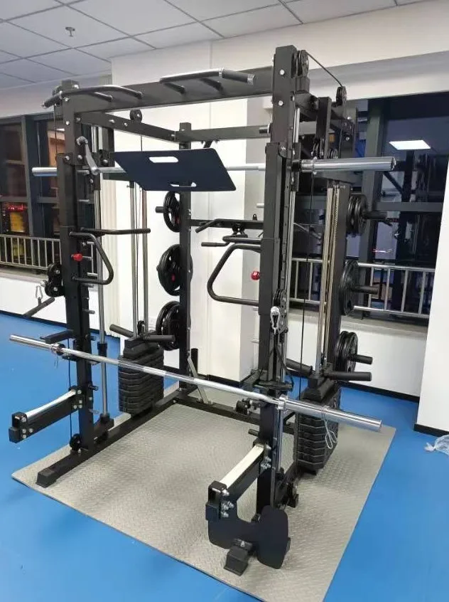 Dinuo OEM/ODM Multi functional Trainer Smith Machine Station Home Using Gym Half Cage Power Rack