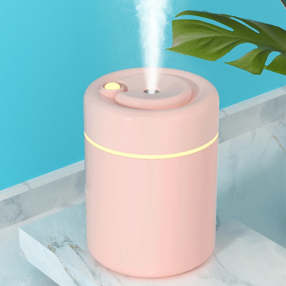 Multifunctional Rainbow Cylindrical Shape 5V Usb Aroma Diffuser Mini Humidifier 280Ml Usb Cool Mist Portable For Pets Kids Room