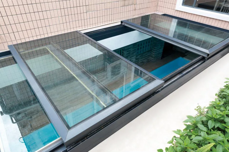 New product new electric translation sliding skyview roof window skylights roof top windows