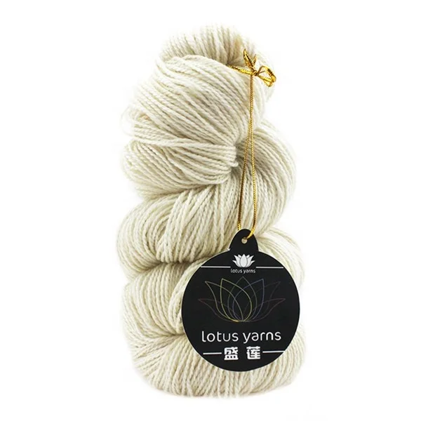 Лотос пряжа камвольная 275 м/100 г Superwash высокое качество меринос Неокрашенная ручная вязка