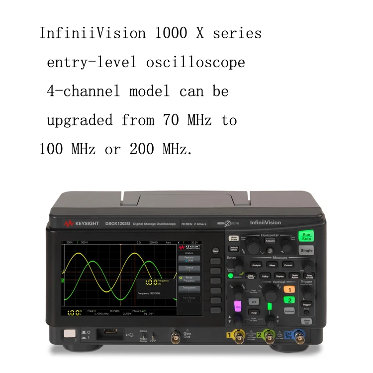 Осциллограф Agilent DSOX1204G KEYSIGHT, тестовый Измерительный Цифровой базовый осциллограф