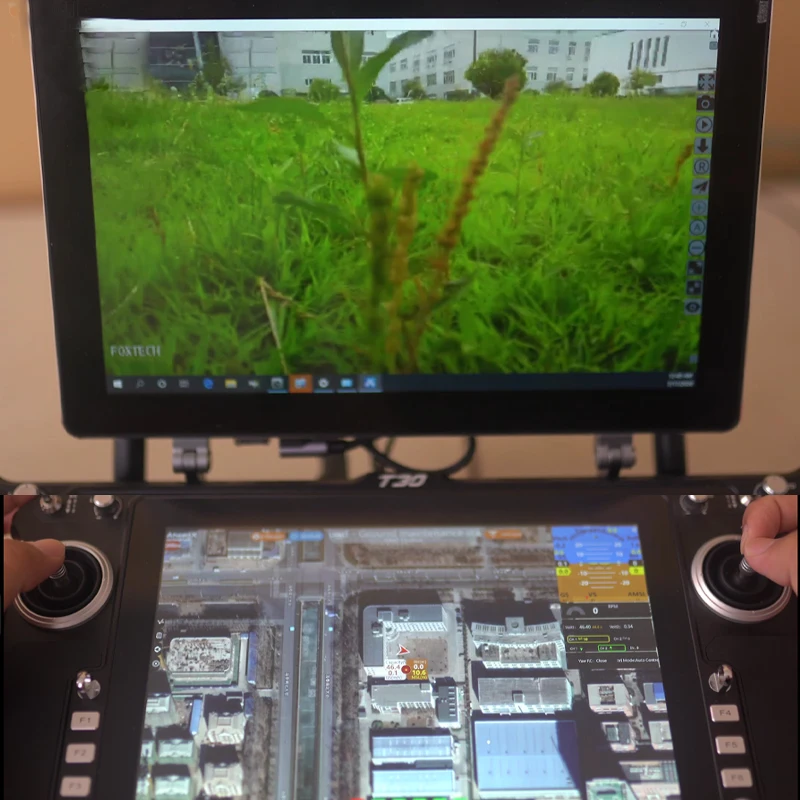Наземная станция управления FOXTECH T30S 15 км IP53 windows10 с двойным экраном GCS