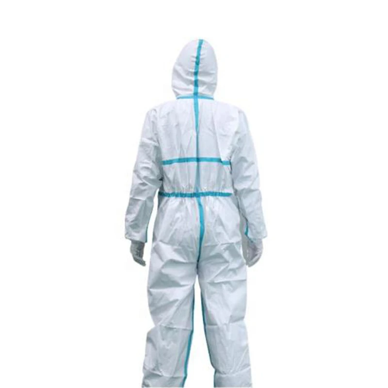ZHUSHI Safety Protective PPE SMS PP Type 5 6 Polypropylene Chemical Coverall Disposable Overall