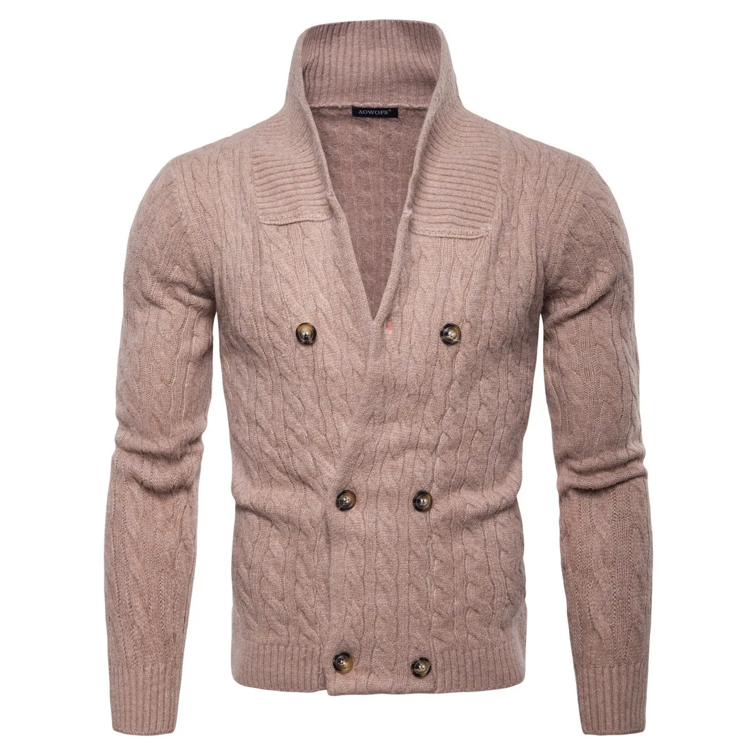 2020 Brand new Wholesale man fashion cardigan turn down collar knit sweater for man knitwear