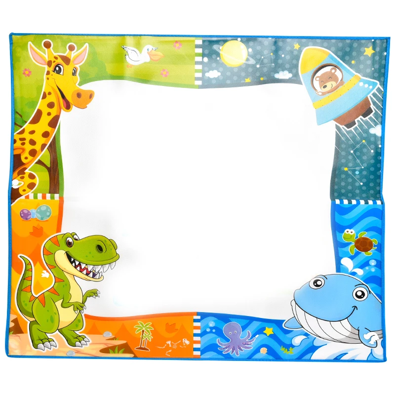 Two In One Educational Spray Painting Blanket Scribble Creation Tool Magic Aqua Doodle Water Drawing Mat For Children