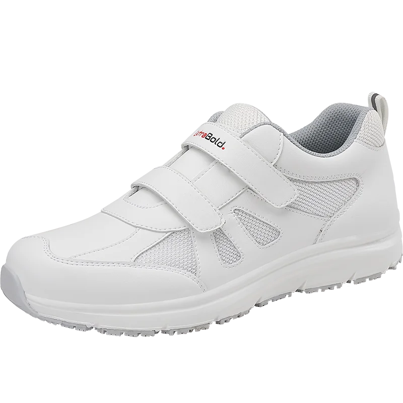 Customize Logo Comfortable Cow Leather Hospital Nurse Shoe Anti Slip White Nursing Shoes For Female Shoes