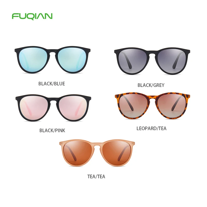Lentes De Sol Mirror Ray Vintage Glasses Women Men Round Sunglasses Polarized