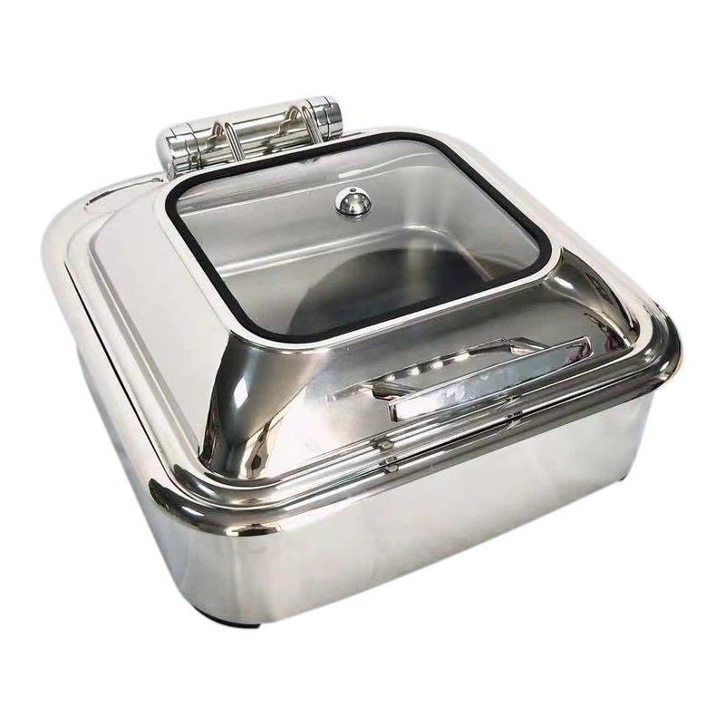 Prometheus High Quality Stainless Steel Round Buffet Buffet Set Chafing Dish Commercial Chafing Dish
