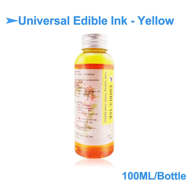 100ML Cake Coffee Ink For Canon For HP For Epson Printer Cake Coffee Chocolate Safe Additive Coffee Machine Ink