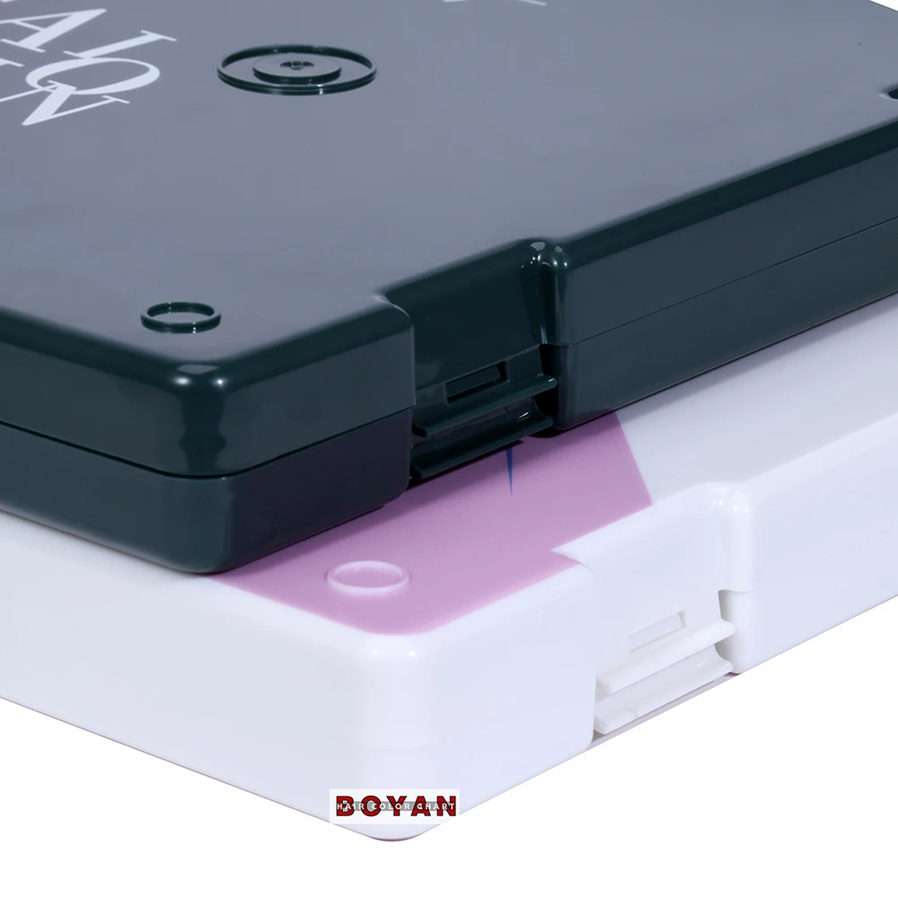 Portable case and high quality hair dye color swatch chart for display