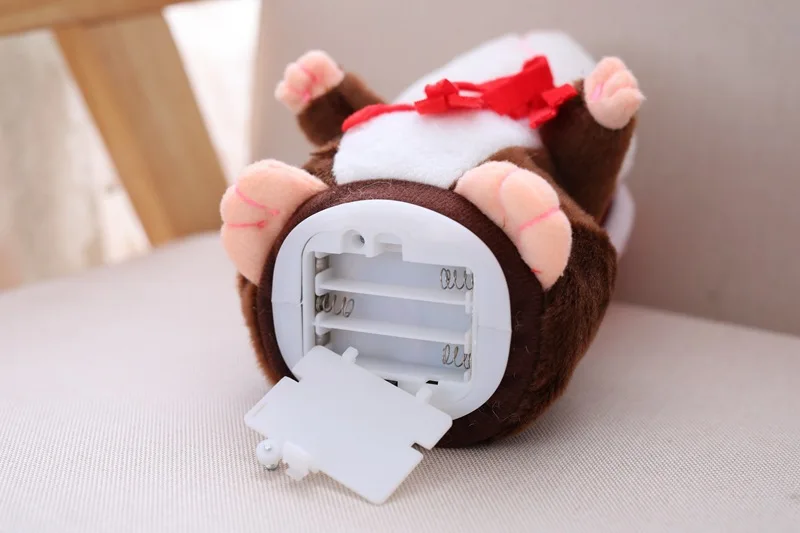 Can talk hamster recording imitate speech shake nod talking hamster 15cm plush toy children cartoon toy gift