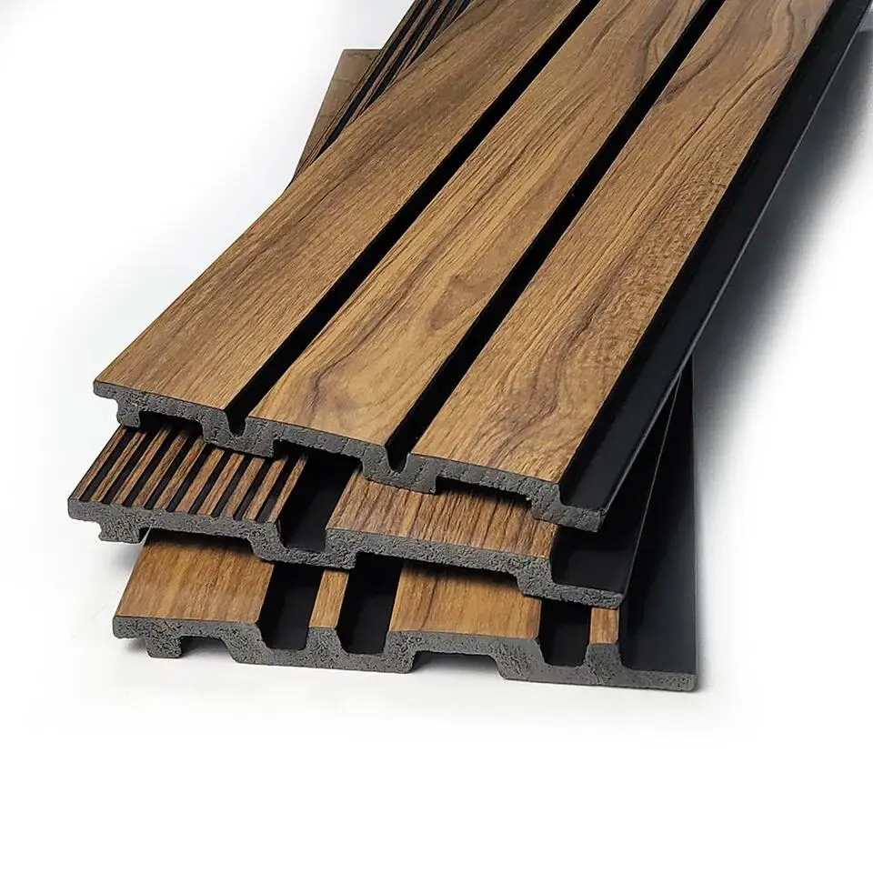 Hot sale interior wall cladding decorative Wooden Grain PVC Wpc Wall Panels wall decor panel for indoor Decoration