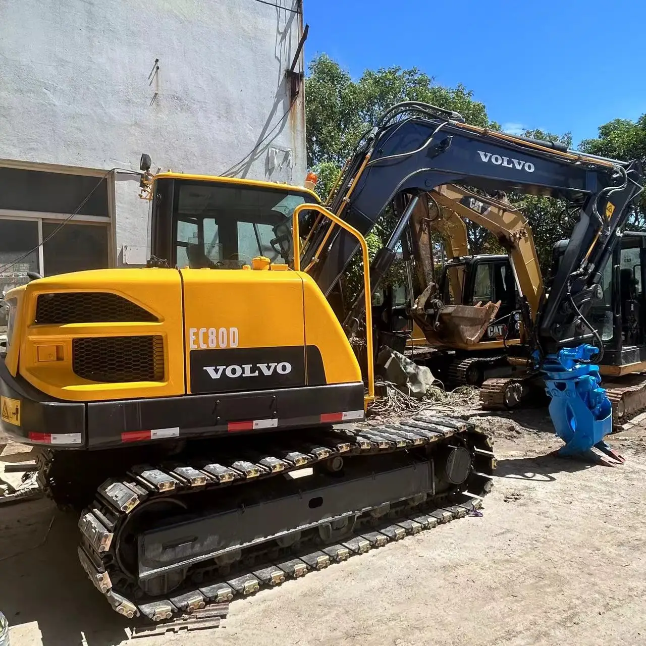 Высококачественный использованный 8-тонный экскаватор volvo ec80d небольшой Экскаватор