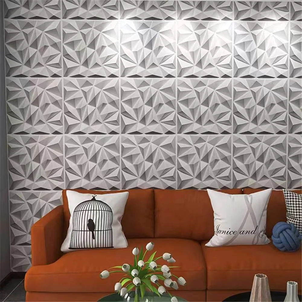 Wholesale Price Waterproof Paintable interior decoration PVC waterproof and flame retardant 3D wall  panel