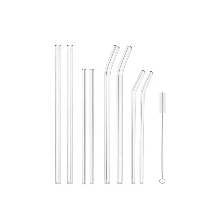 Borosilicate Reusable Glass Straws In Box