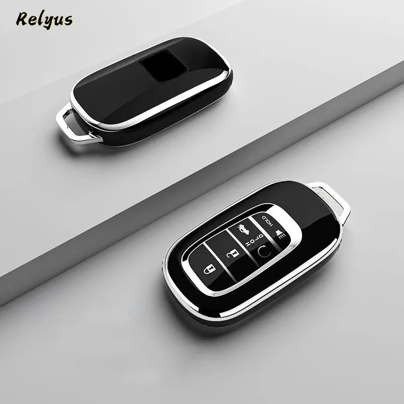Hot Sale TPU Car Remote Key Cover Case Shell Fob For Honda Civic 2022 5 Buttons Key Protector Holder Auto Keychain Accessories