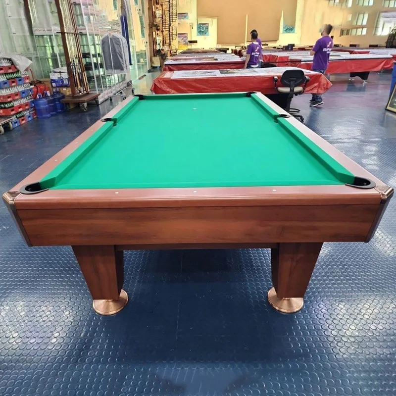 American table Billiard 8ft 9ft cheap solid wood and slate billiard table snooker billiard for club use
