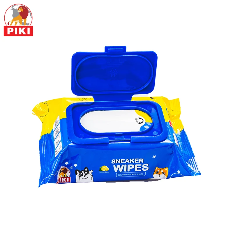 Hot new products custom print 30pcs household travel shoe clean wet wipes