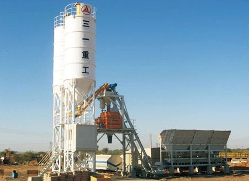 China sany Product HZS120 Concrete Batching Plant For Mining Use To Saudi Arabia