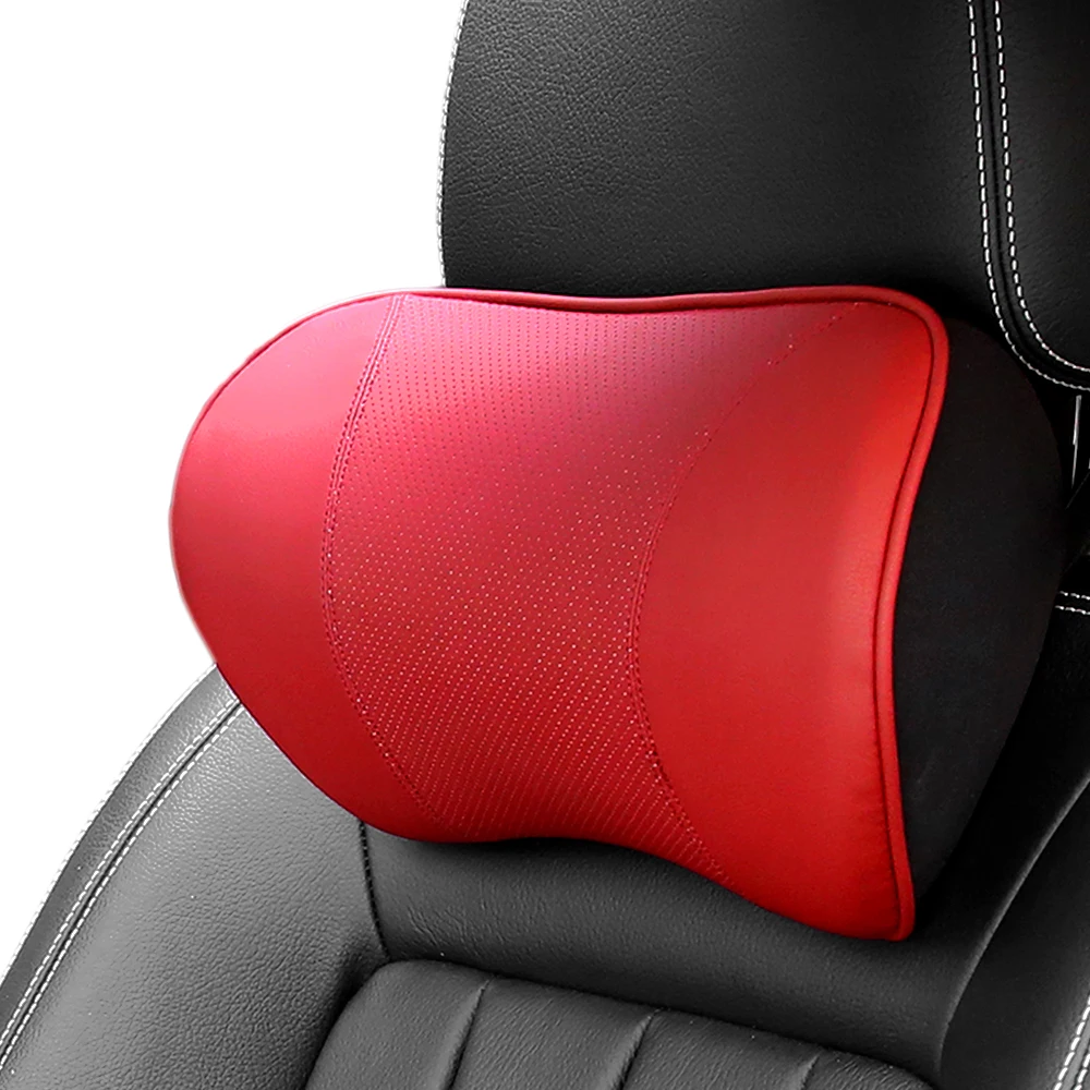 PU Leather headrest neck pillow Car Auto Seat Cover Head Neck Rest Cushion Headrest Pillow