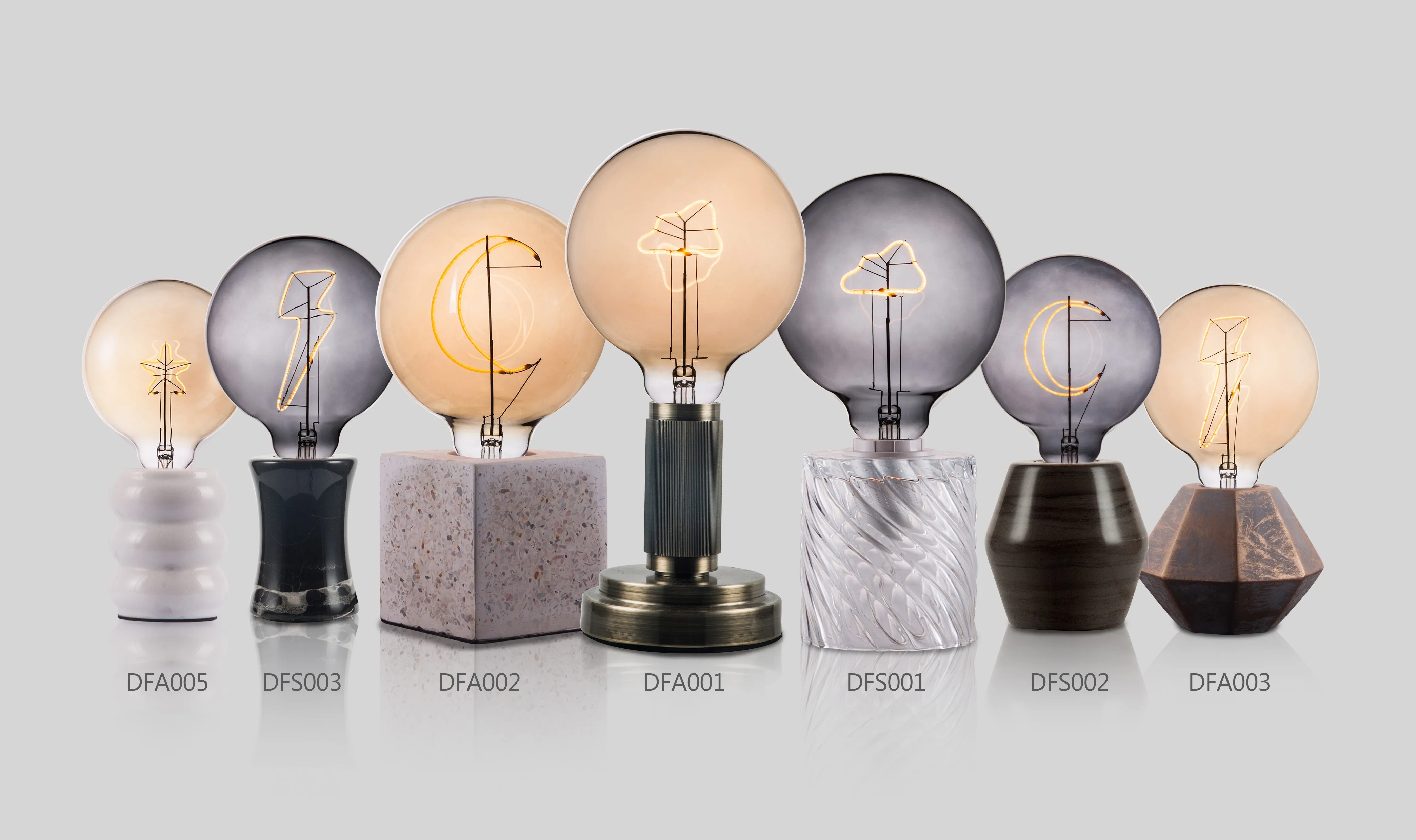 Vintage Decoration Lights Glass G125 4W Flexible Filament Love&Home Letter Shape Led Filament Bulb