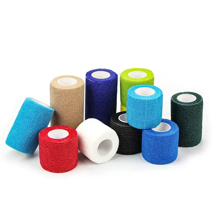 Easy Tearing Non-Woven Cohesive Elastic Athletic Football Sock Sports Tape and Bandages for Sports Use