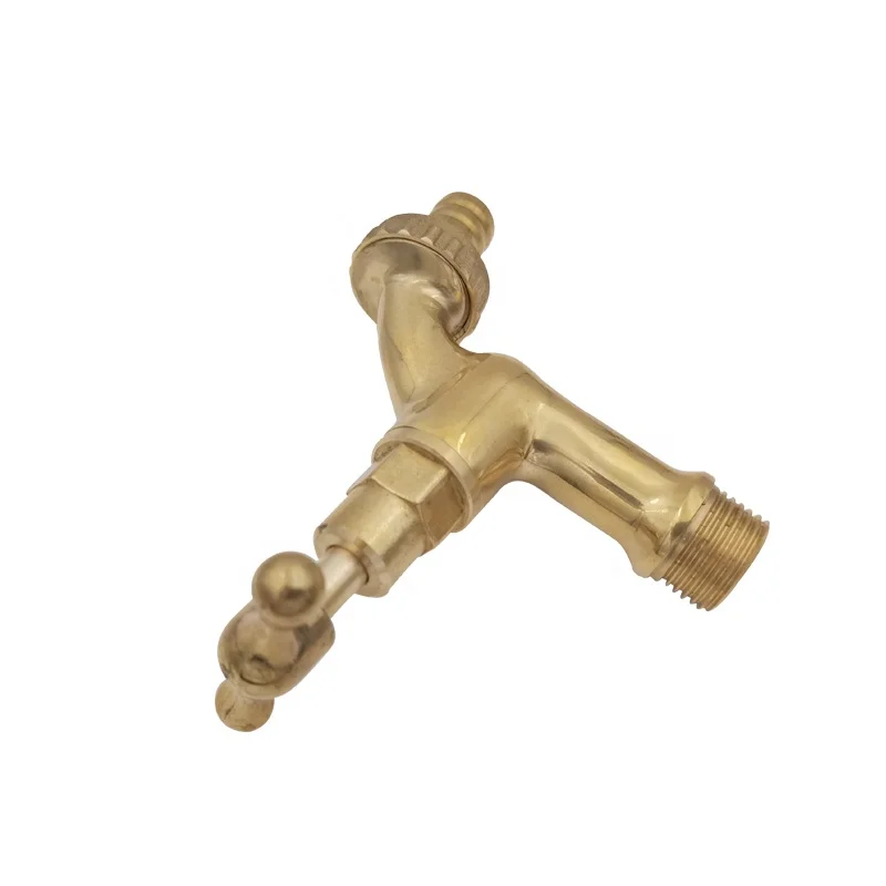 Латунный полированный садовый шланг bibcock, наружный настенный кран для раковины