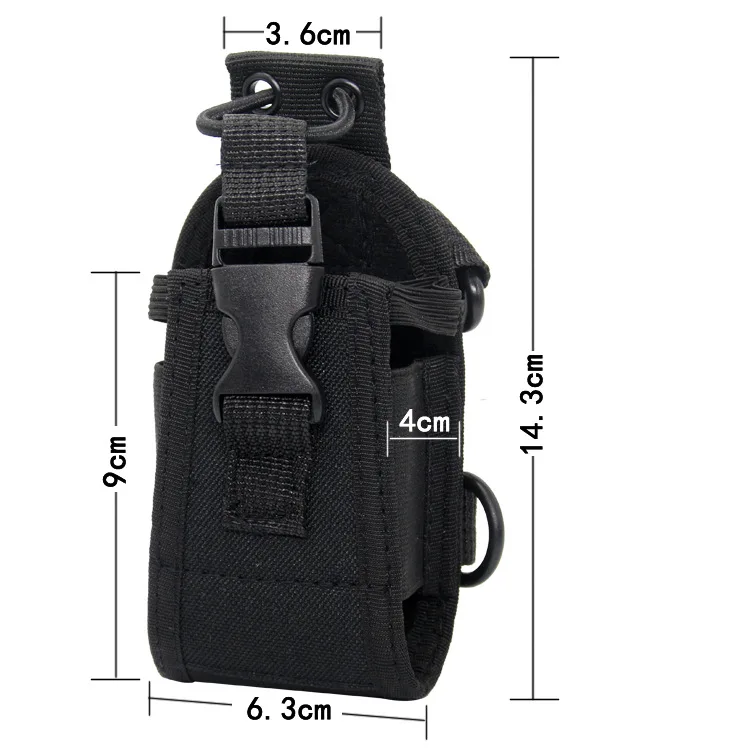 Holder Pocket Portable Tactical Molle Radio Walkie Talkie Pouch Waist Interphone Holster Carry Bag