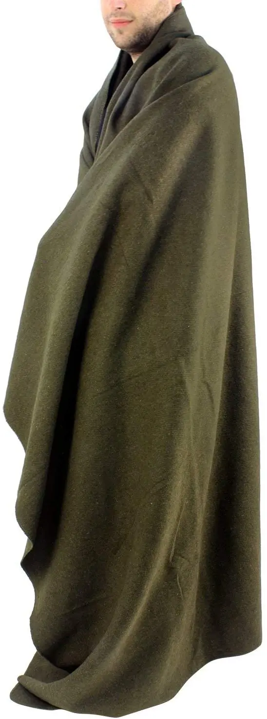 USA army wool blankets military army Fleece Blankets 100% polyester olive-green military fleece blanket