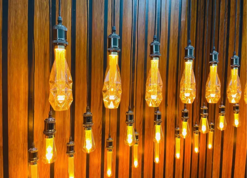 AC65-265v 3 Вт E27 теплый белый edison брелок в виде тыквы для пчелиных сот Ретро светодиодные лампы накаливания