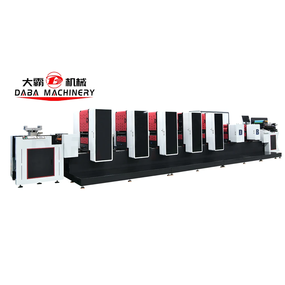 4 6 8 10 Colour Offset Printing Machines Uv Paper Offset Label Printing Machine Roll to Roll