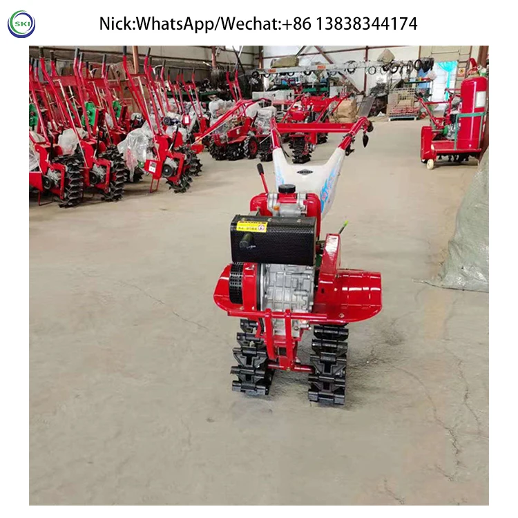 Mini Power Tiller Hand Tractor Rotary Multi Function Crawler Cultivator