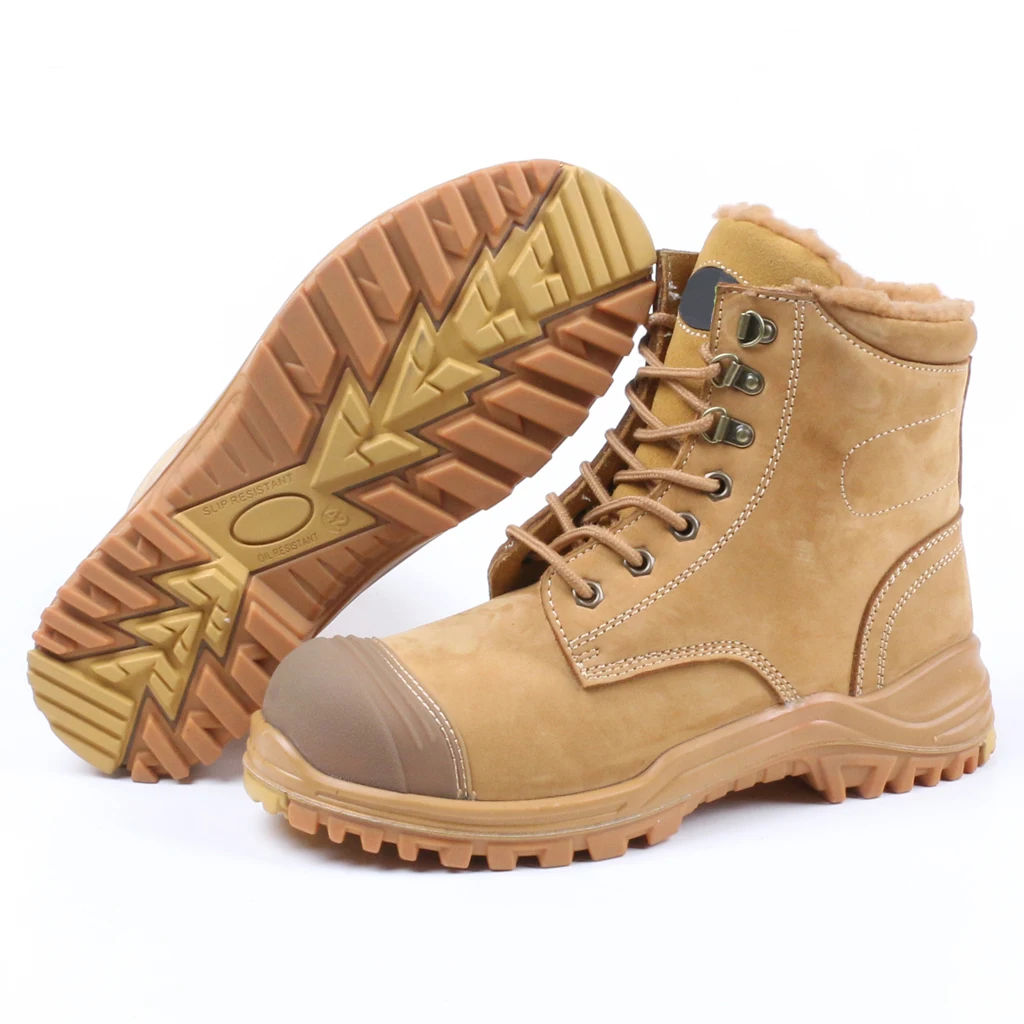 Esd cover low weight unisex chemical camel colour heat resistant men steel toe saftey shoes for men work