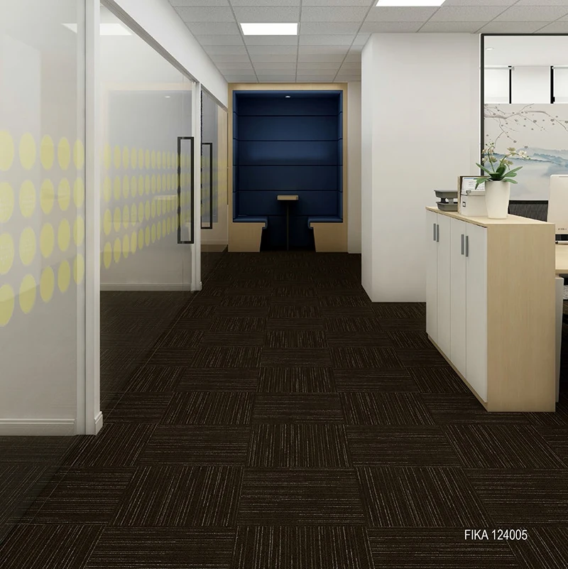 Easycarpeter FIKA124 1/10 Inch Bamboo Living Room Floor Carpet Washable PVC Nylon PP Machinery for Car and Bathroom Use