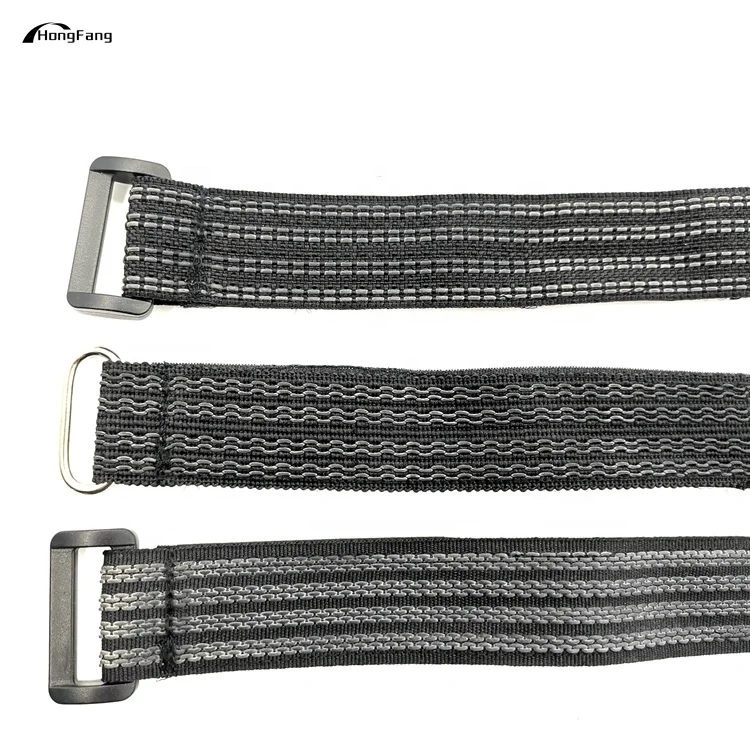 Adjustable Rubber Backing Hook and Loop Strap
